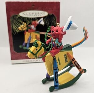 New Hallmark Keepsake Ornament 1997 Bright Rocking Colors Crayola Crayon horse